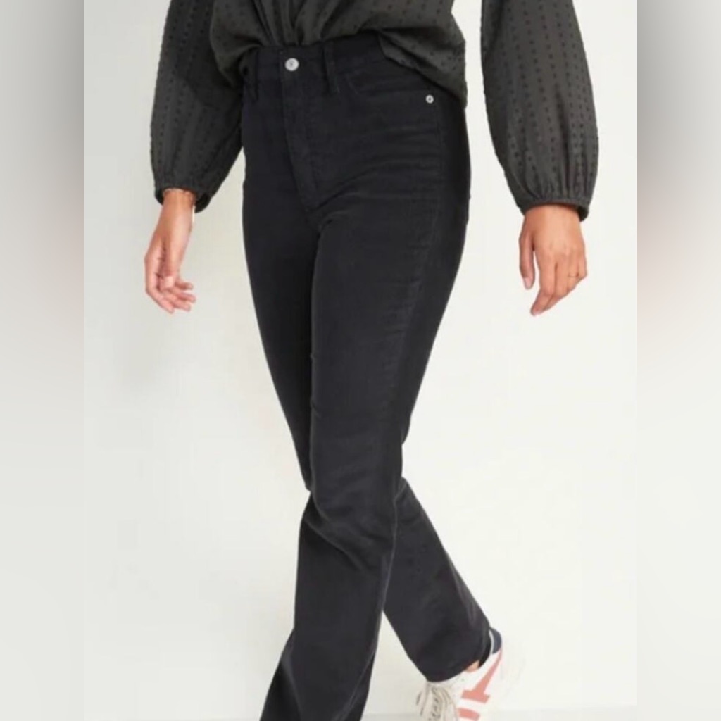 Old Navy Charcoal Boot Cut Corduroy Pants